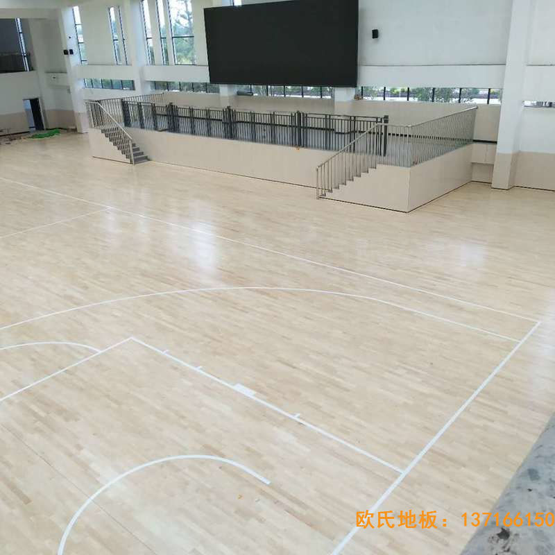 贛州寧都縣城關小學九章路校區(qū)運動木地板鋪設案例