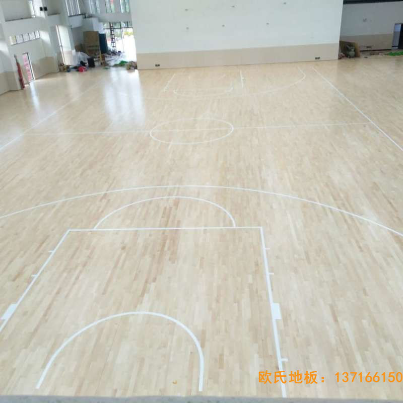 贛州寧都縣城關小學九章路校區(qū)運動木地板鋪設案例