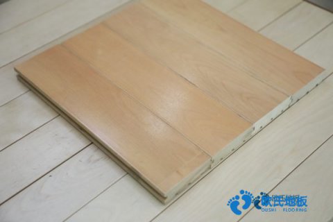 學(xué)?；@球場木地板施工步驟