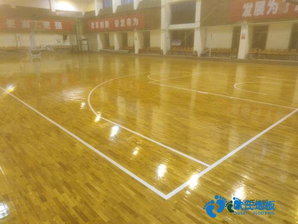 學(xué)?；@球運動木地板施工流程